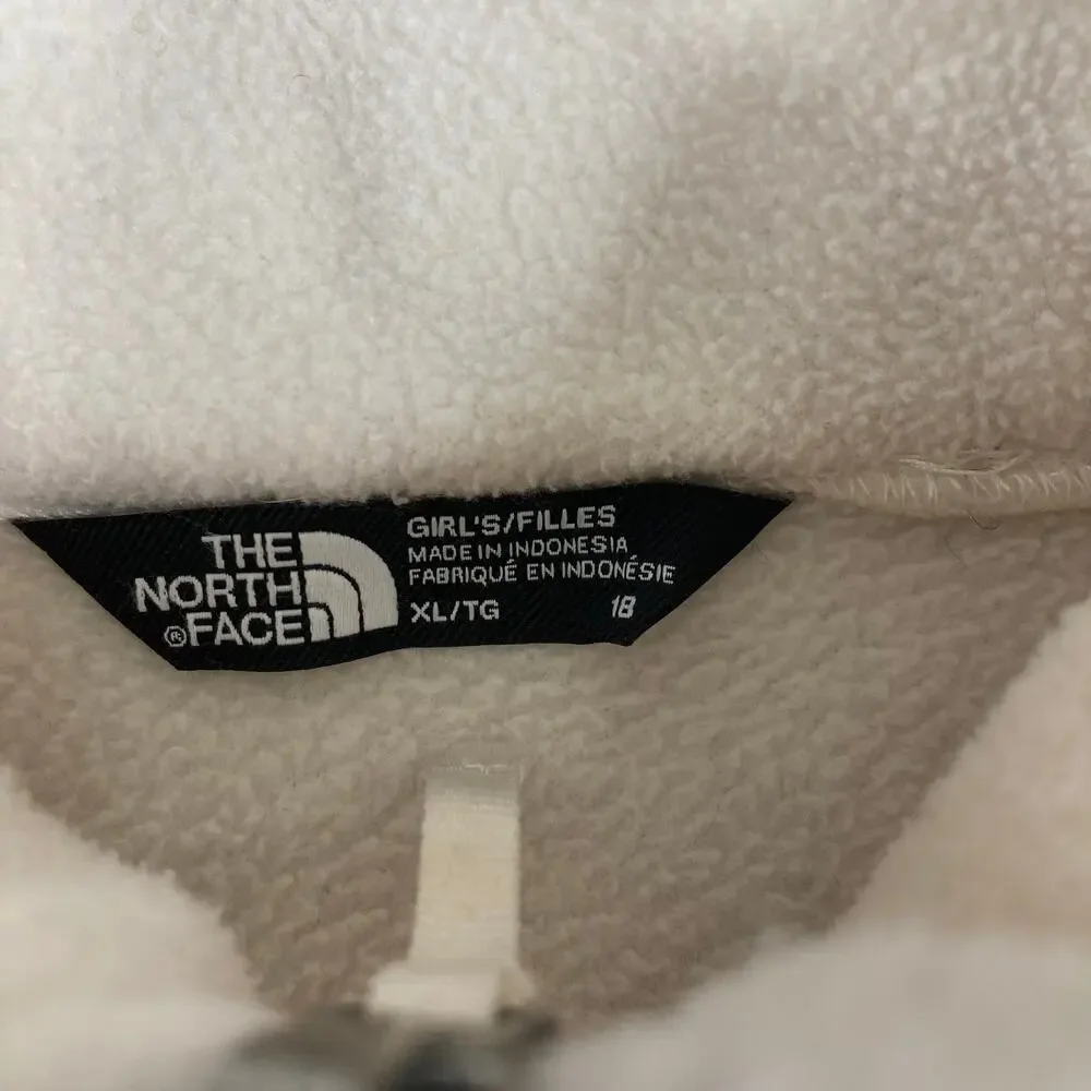 The North Face‎ Jacket Boys XL Cream Fleece Full Zip Outdoor